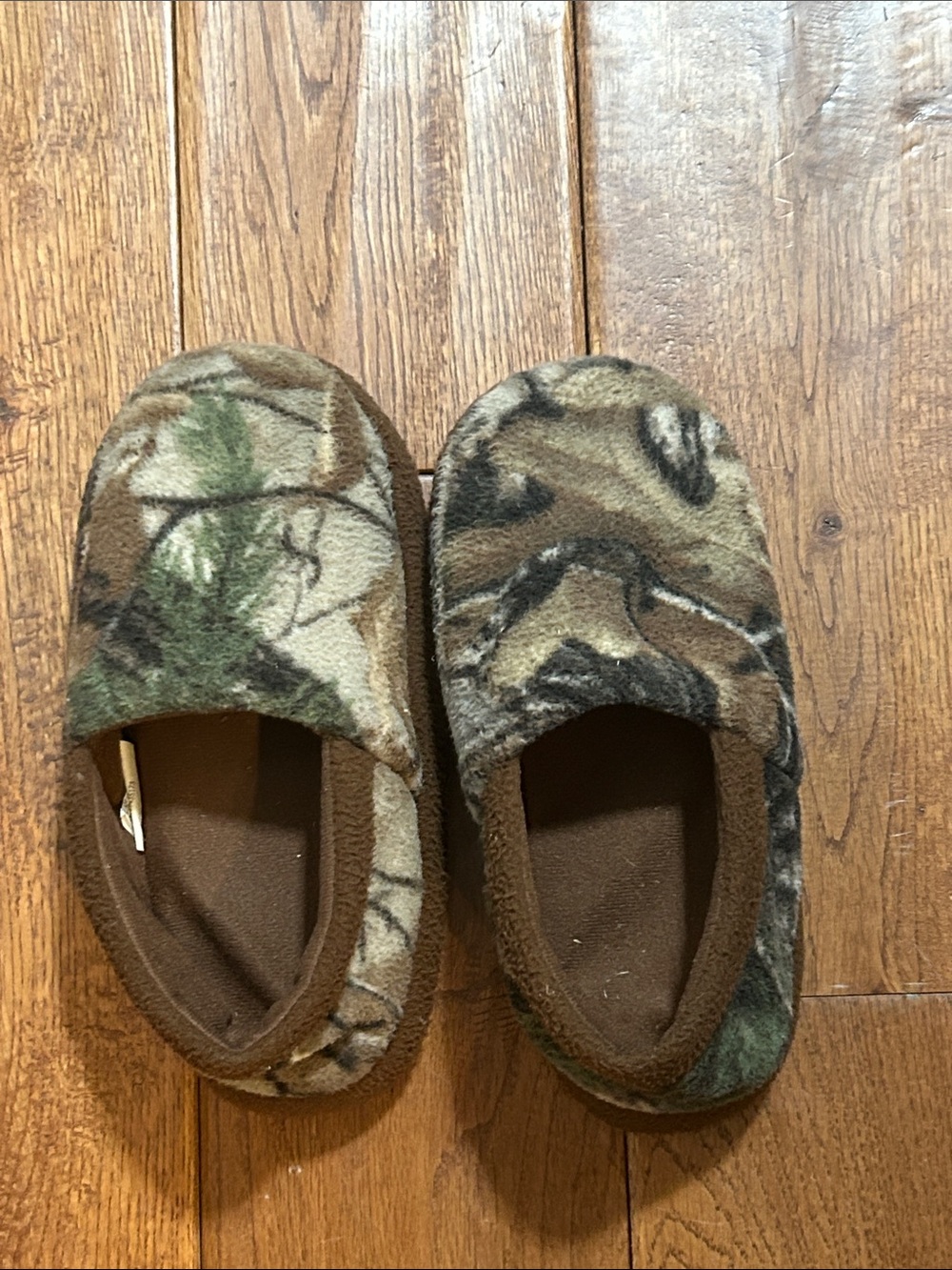 Camo Fleece Slip-On House Slippers